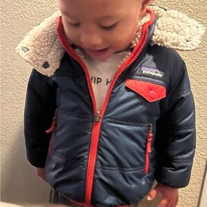 Patagonia Blue and Red Toddler Jacket